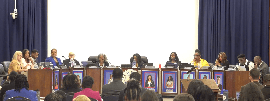 Memphis Shelby County School Board Members at the September 17 meeting 